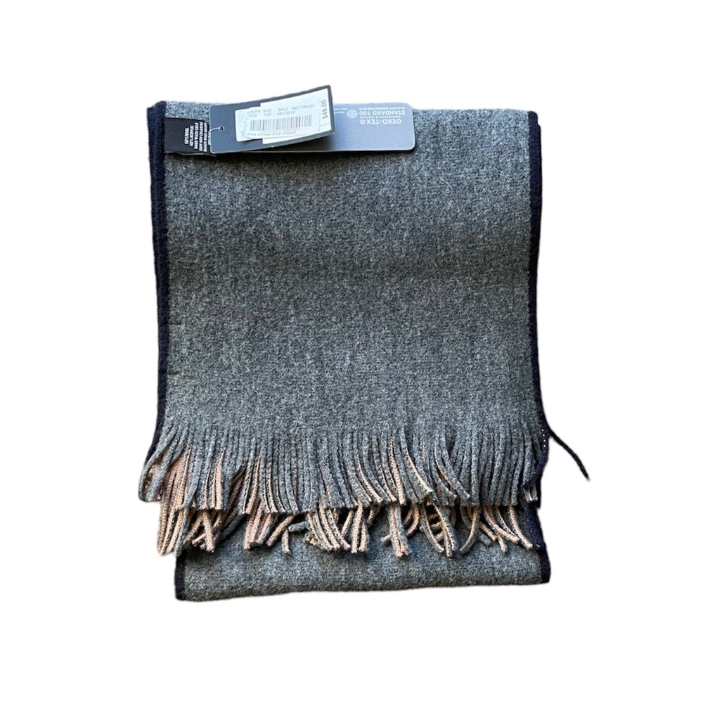 New with Tags Fraas Mens Gray Scarf. Original Price 48.00.